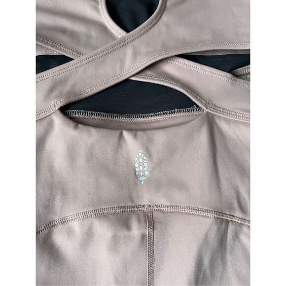 Free People Movement Back It Up Mauve Pink Athleisure Jumpsuit - Picture 12 of 13